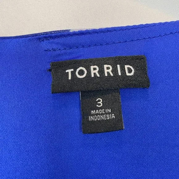 TORRID MINI CHIFFON RUFFLE HEM SKATER DRESS - Picture 7 of 10